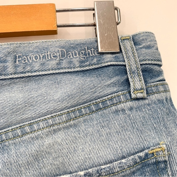 Favorite Daughter The Otto Jeans Womens 28 Blue Light Wash Raw Hem Boyfriend - Picture 6 of 12